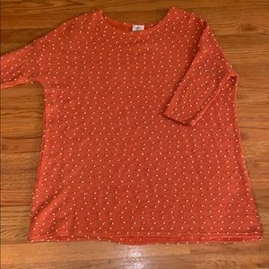 Orange and white tunic dress. Oversized.